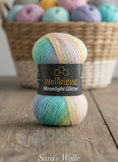 Bild in Galerie-Betrachter laden, Wollbiene - Moonlight Glitter Batik - glitzerndes Farbverlaufsgarn