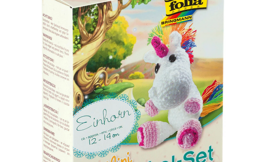 Folia Mini-Häkelset " Einhorn " zum Selberhäkeln