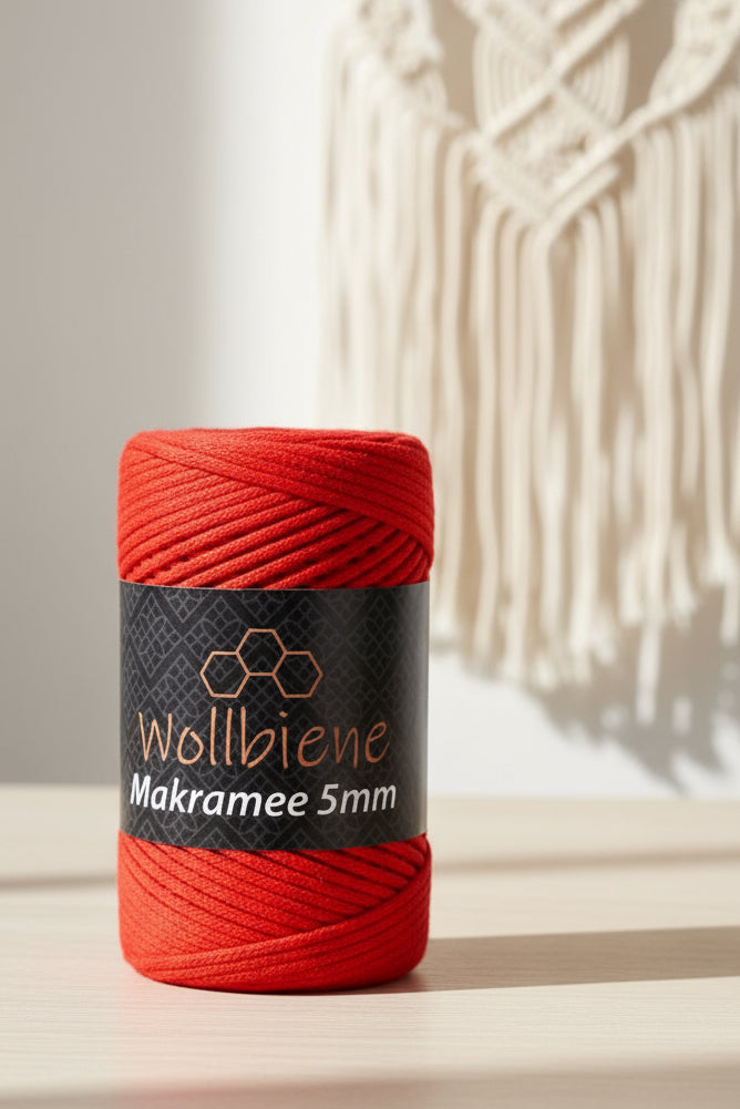 Wollbiene - Makramee Garn 5mm