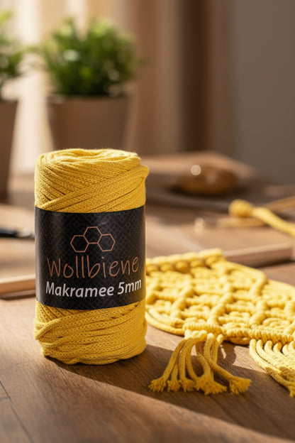 Wollbiene - Makramee Garn 5mm