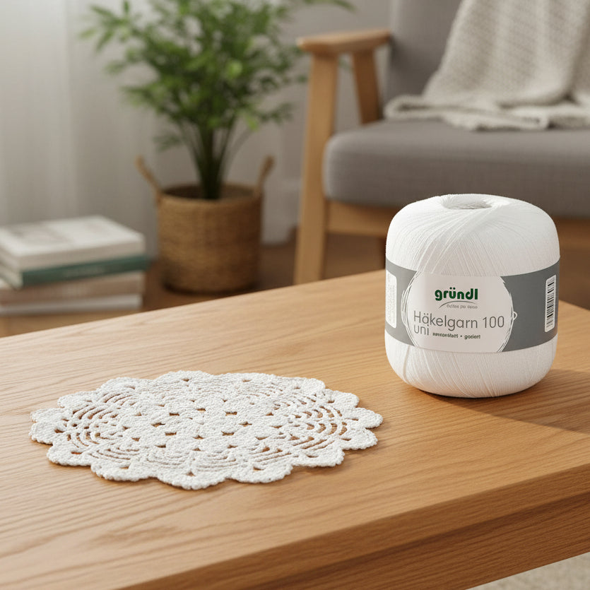 Gründl - Fil à crochet 100 uni 