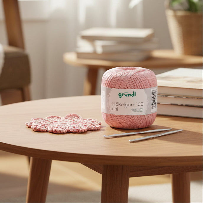 Gründl - Fil à crochet 100 uni 