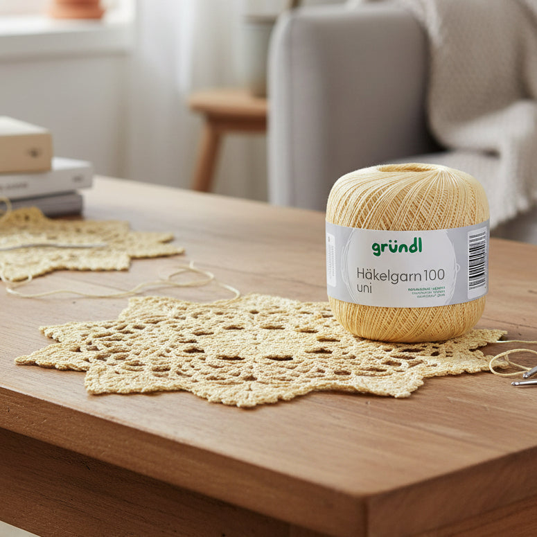 Gründl - Fil à crochet 100 uni 