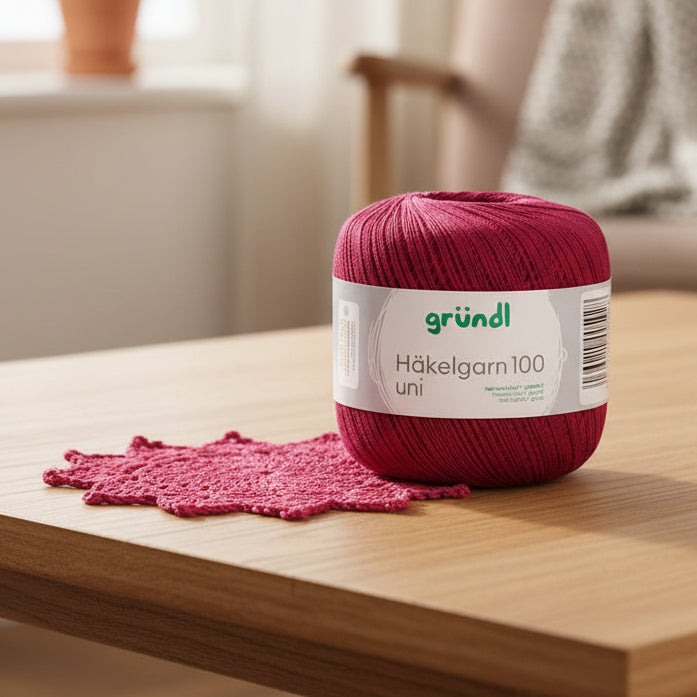 Gründl - Fil à crochet 100 uni 