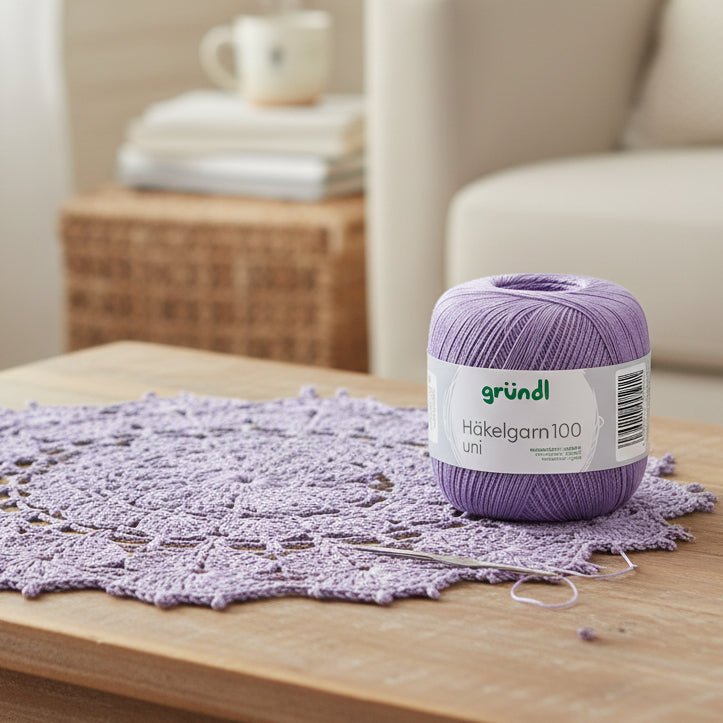 Gründl - Fil à crochet 100 uni 