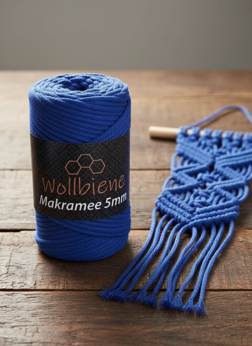 Wollbiene - Makramee Garn 5mm
