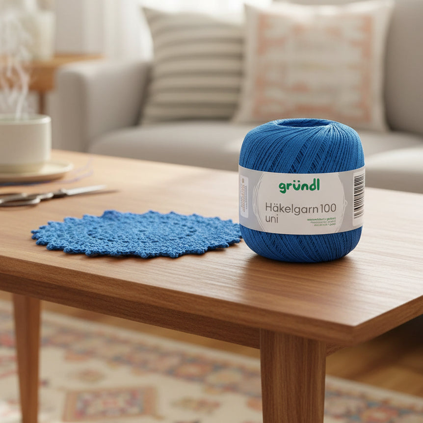 Gründl - Fil à crochet 100 uni 