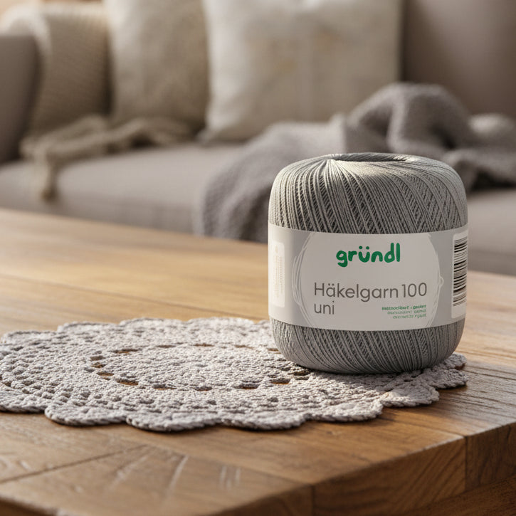 Gründl - Fil à crochet 100 uni 