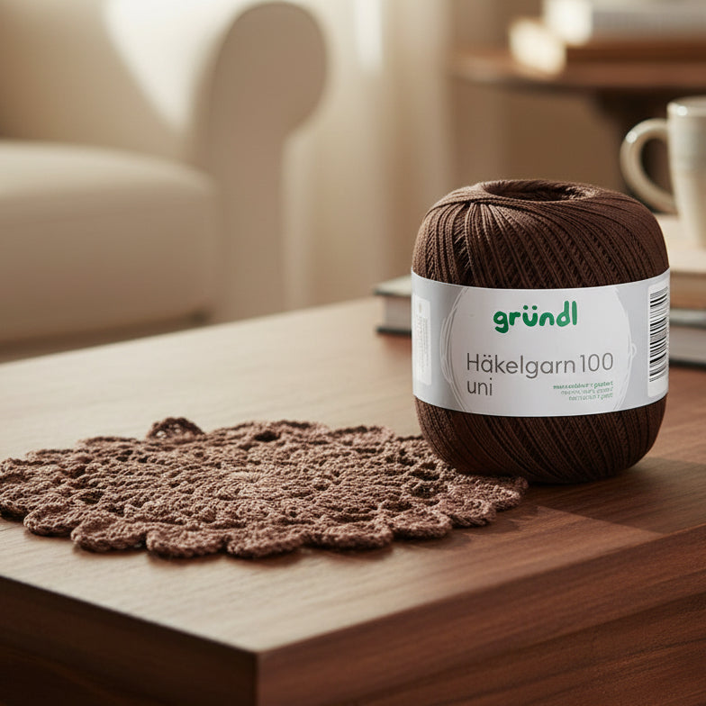 Gründl - Fil à crochet 100 uni 