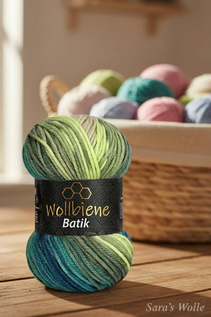 Batik d'abeilles en laine