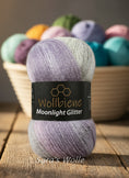 Bild in Galerie-Betrachter laden, Wollbiene - Moonlight Glitter Batik - glitzerndes Farbverlaufsgarn
