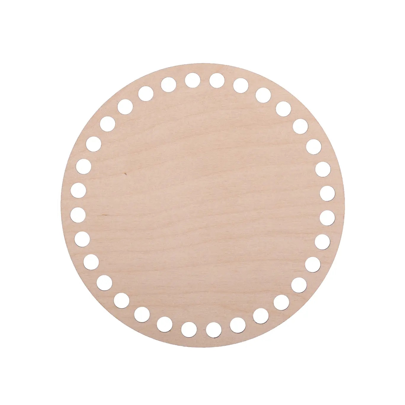 Holzboden für Häkelkorb - Durchmesser 12 cm