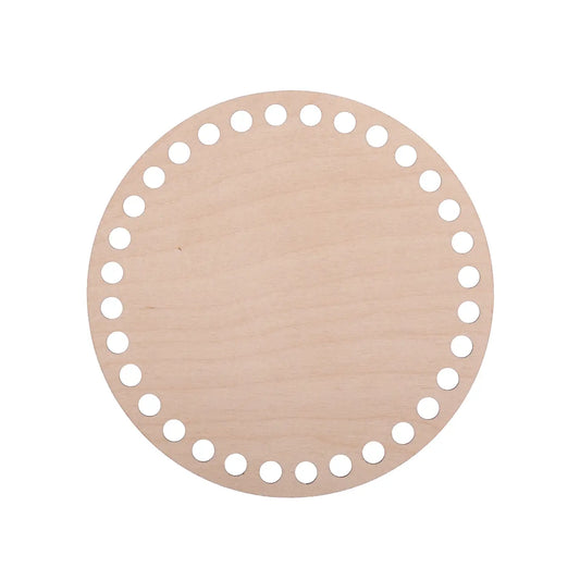 Holzboden für Häkelkorb - Durchmesser 12 cm